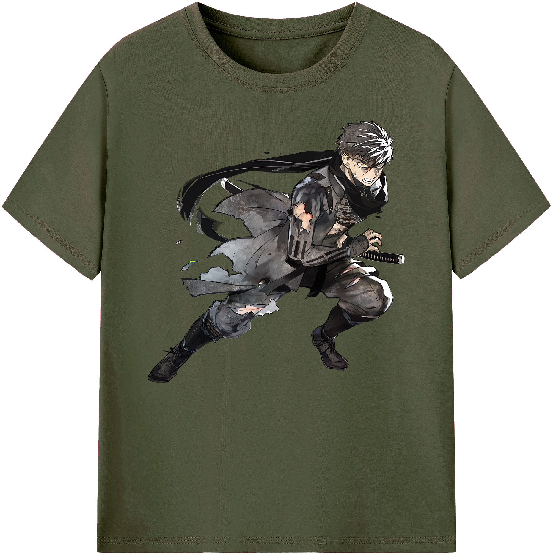（画像用） 刀剣乱舞 Touken Ranbu 綿100％ メンズ半袖Tシャツ｜肌触りやわらか＆通気性